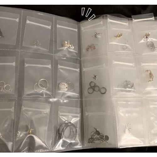 Transparent Jewelry Storage Book High Clear Small Plastic Gifts Jewelry Zip-lock Bag Reclosable Transparent Dropshipping