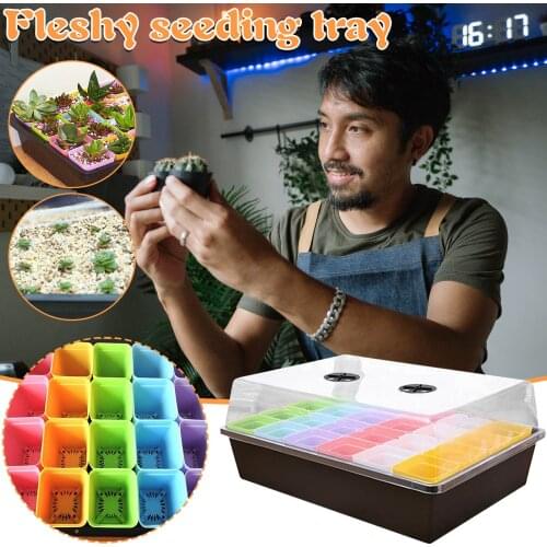 20 Hole Gardening Breathable Lids Plant Seed Grows Box Nursery Seedling Starter Garden Yard Tray Jardin garden accessories