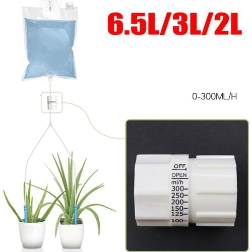 2/3/6.5L Self Watering Bag Adjustable Garden Pot Drip Plant Irrigation Drip Bag Green Plant Flower Potted Watering Seepage Bag