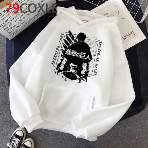 Shingeki No Kyojin Attack on Titan hoodies women graphic printed plus size printed women pullover clothing Oversized Korea