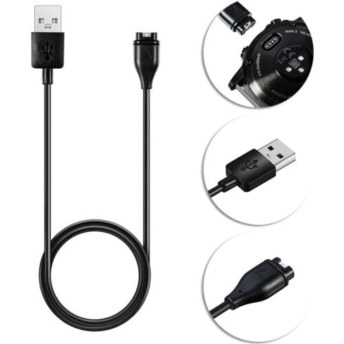1m/3.3ft USB Fast Charger Data Cable Cord for Garmin Fenix 5 5S 5X Watch Charging Cable Wire for Forerunner 935 Watch Accessory