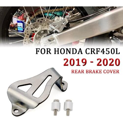 For honda crf 450 crf450 l crf450l 2019 2020 Motorcycle Rear Brake Disc Protective Cover Stainless steel Guard