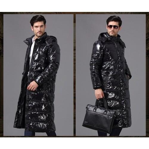 Winter Parka 2020 Fashion 90% White Duck Down Men Plus Size Long Thick Hood Warm Windproof Jacket & Coat HJ283