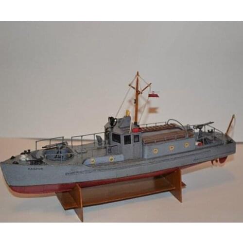1:50 Scale Poland Kaszub Motorcycle patrol boat 3D Paper model kit
