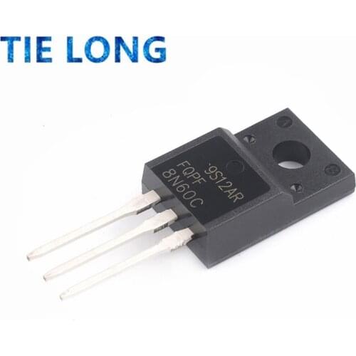 10pcs FQPF8N60C 8N60C 8N60 600V 8A MOSFET N-Channel transistor TO-220F new original
