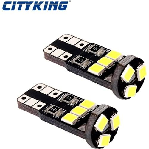 100pcs T10 W5W Canbus No Error T10 9SMD LED Light 2835 t10 9led Wedge Bulb High Power Led Car Parking Auto Clearance Lighting