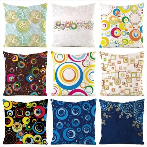 45cm*45cm **Abstract Bubble** Inimitated Silk Fabric Throw Pillow Covers Couch Cushion Cover Home Decorative Pillows Pillow Case