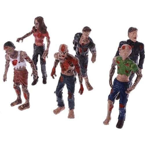6Pcs Walking Corpses Model Terror Zombies Kids Children Action Figure Toys Dolls