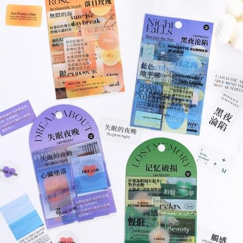 8packs/LOT stay here now series stationery sticker creative decorarotion PET sticker