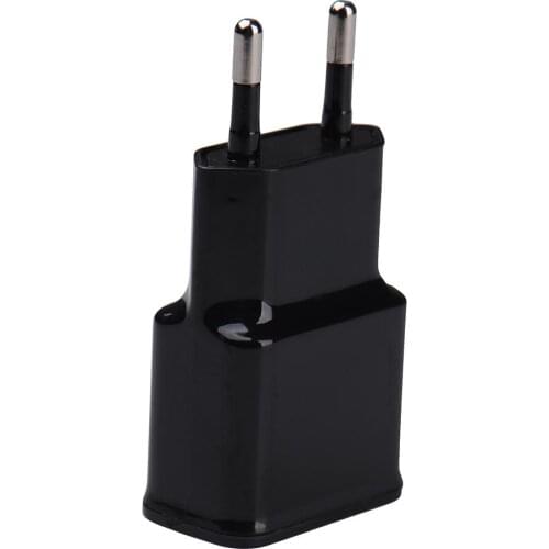 2A USB Charger Head European EU Standard Plug Adapter Power Adapter Adaptor Black Quick Charge Travel Household