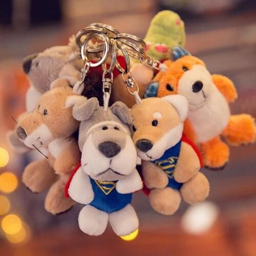 10cm Cute Plush Toy Keyring Holder Anime Keychain Car Key Keychains Key Pendant for Bag Gifts for Women Kids Girls Keychain