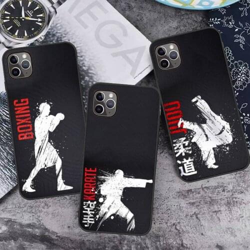 Sport taekwondo Phone Case for iPhone 7 8 11 12 Pro X XS XR Samsung A S 6 7 9 10 51 70 mobile bags