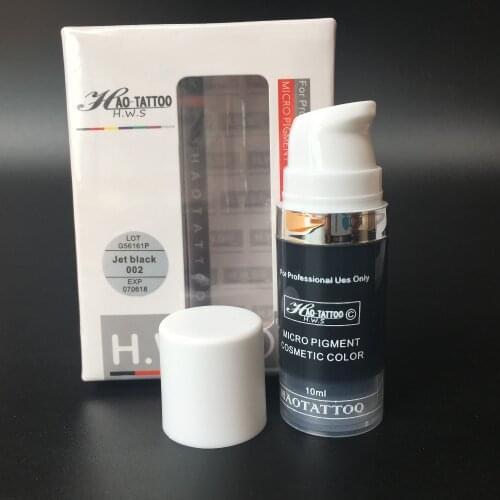 1 Bottle Jet Black Topical SGS Vacuum Aseptic Makeup Micro Pigment Cosmetic Color Permanent Makeup Tattoo Ink With Box