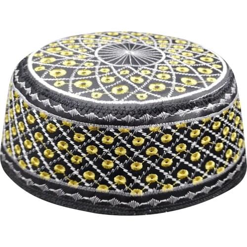 Black Yarmulke Hats Jewish Kippah Kippah Muslim Prayer Caps For Men Chapeau Musulman bonnet jewish hats juif