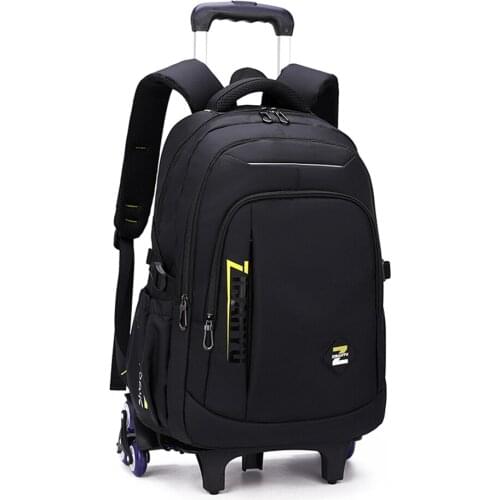 Kids' Luggage Rolling Backpack for Boys Wheeled Bag Trolley School Bags Carry On Book bags Mochila