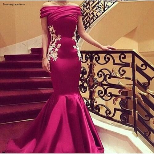 Elegant Off Shoulder Gala Evening Dress High Quality Special Occasion Party Gown