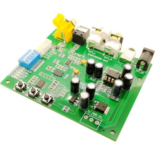 ES9038Q2M I2S IIS DSD DOP coaxial fiber SPDIF digital audio DAC decoder board