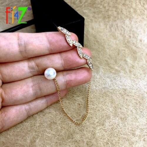 F.J4Z Trend Cuff Earrings 2021 Charms Chain Linked Womens Statement Earring Lady Special Anniversary Gifts Dropship