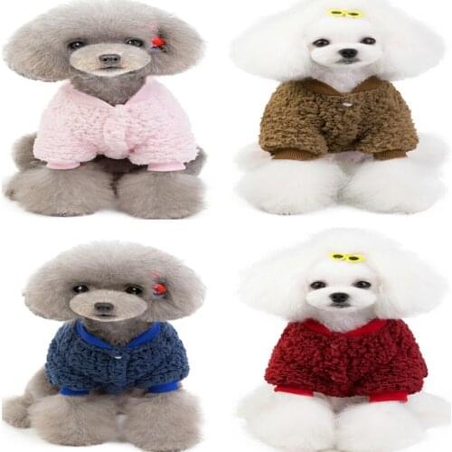 Fleece Dog Hoodies Pet Dog Clothes For Dogs Coat Jacket Cotton Ropa Perro French Bulldog Clothing For Dogs Pets Clothing Ropa