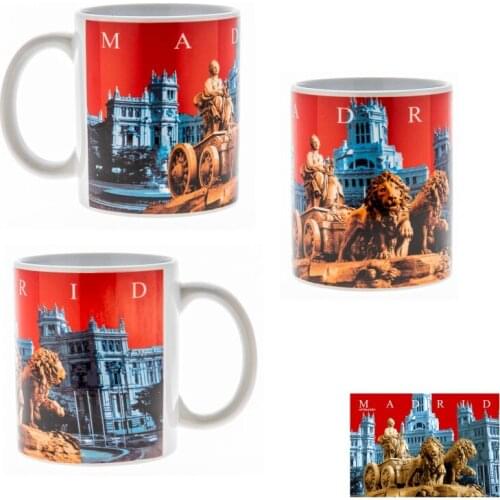 Cibeles fountain ceramic mug Madrid