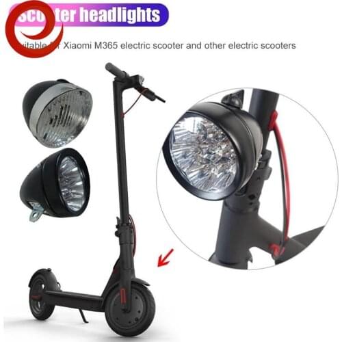 Stainless Steel Headlight Lamp Led Light Front Lamp for Xiaomi Mijia M365/pro Electric Scooter Ninebot Skateboard Accessories