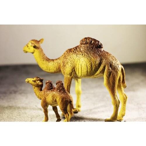 Pvc figure model toy Simulation animal model camel 2pcs/set