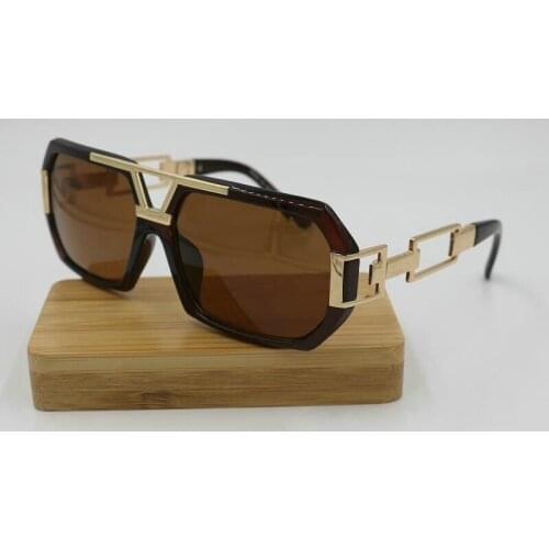 New Fashion metal Glasses brown frames Men Women Sunglasses Eyeglasses Square Male Eyewear 627 glasses
