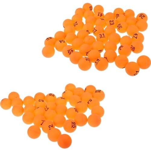 100PCS 40mm Numbered Table Tennis Balls Ping Pong Balls for Game Entertainment (No. 1-100 )