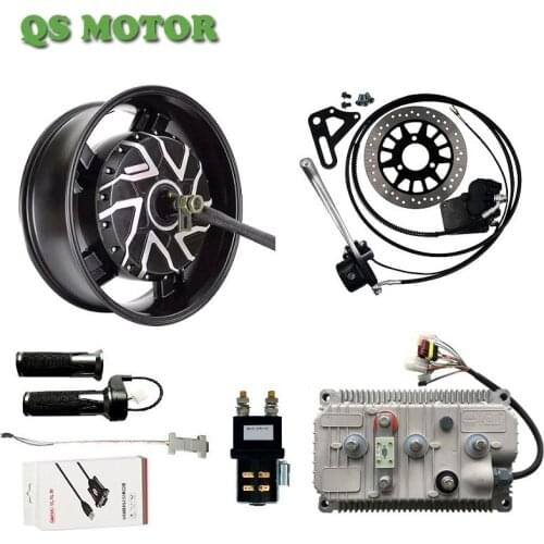 QSMOTOR 8KW 6.0x17inch Electric Motorcycle Hub Motor Kits