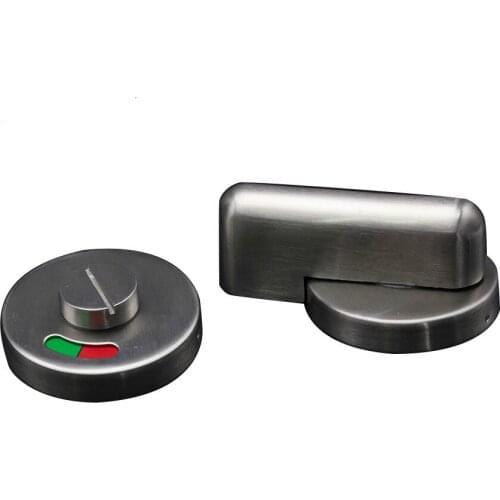 Stainless Steel material toilet door Indicator Bolt lock Bathroom Vacant Engaged Bulkhead Rotating Toilet Door Handle