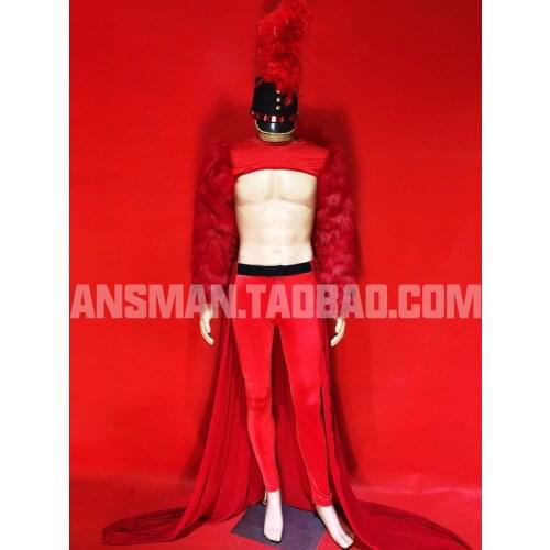 Nightclub bar male singer ds dj gogo new year theme sexy half-cut tail costume suit