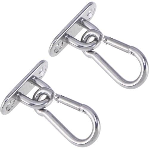 M5 Ceiling Wall Mount Brackets Hammock Sandbag Yoga Hooks Turnbuckle Trapeze Fixed Hanger with 2 PCS Swing Hooks for Suspension