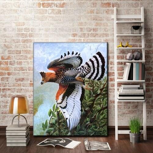 Realist animal eagle sketching scenery oil painting canvas printings printed on canvas home wall art decoration pictures