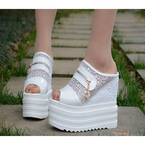 Super High Heel Ladies 13cm Wedges Sandals Women Outdoors Summer Peep Toe Fashion Beach Shoes women sandals