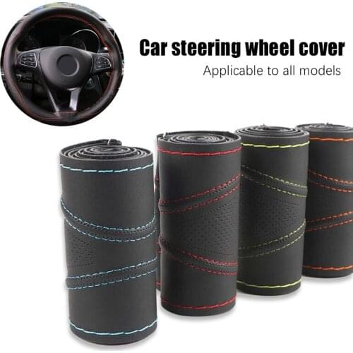 38cm Super Anti-wear DIY Car Steering Wheel Covers Breathable Three-dimensional Anti-slip Steering-Wheel Cover Sleeve Protector