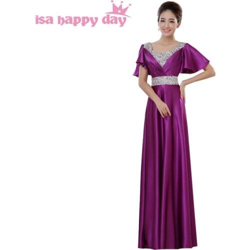 Vestido de festa longo com renda long elegant prom dresses sister of the bride bridal womens elegant dress with cap sleeve H1382