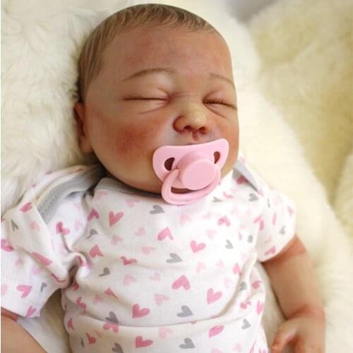 High quality silicone doll bebe reborn super realistic newborn baby girl toy for children gift collectible reborn baby dolls