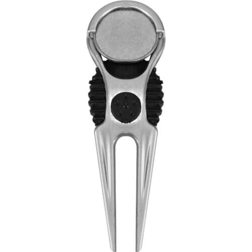 1pcs Zinc Alloy Golf Club Ball Putting Divot Fork Lawn Stainless Steel Marker Lightweight Repair Tool for Repair Golfer Kit