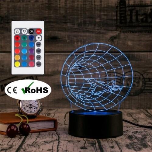 3D Led Novety Lighting Creative Gift Night Light Table Lamp Black Hole Light Led Home Corridor Hotel Party Atmosphere Lights