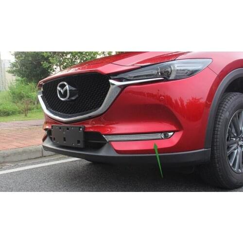 Auto front fog light cover lamp trim sticker for Mazda CX-5 cx 5 2017 2018,4pcs/set, free shipping
