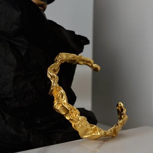 925 Sterling Silver Light Luxury Geometry Designer Texture Bracelets Gift For Women Minimalist Punk Accessories fine Jewellery