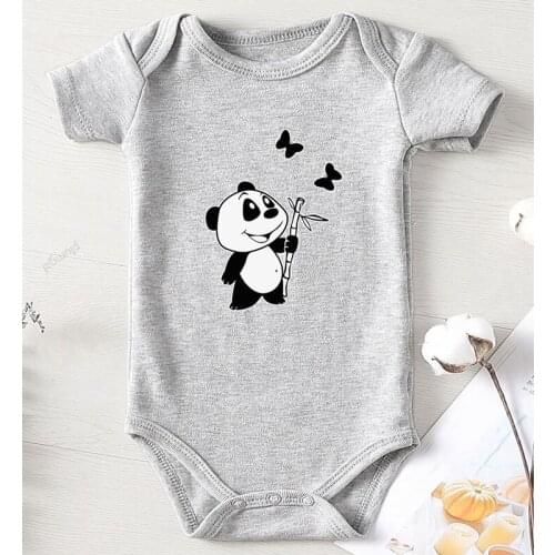 One Piece Toddler Jumpsuits Baby Clothes Panda Baby Onesie Printing Newborn Baby Girl Romper Cotton Cartoon Boys Kids Things