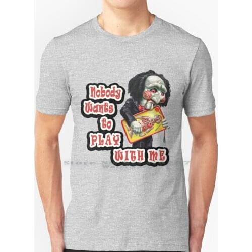 Poor Billy T Shirt 100% Pure Cotton Saw Jigsaw Billy Puppet Game Play Horror Sad Malsemmensart Malcolm In The Middle Mal