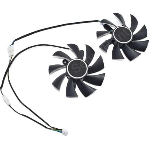 Well Tested A Pair VGA Card Fan For Colorful GT440 450 460 GT630 GTX550TI 650Ti 560 Video Grahpics Card Cooler 83MM 12V 4 Lines