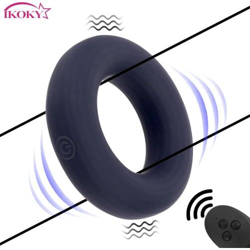 Remote Control 10 Speeds Cock Ring Scrotal Binding Clitoris Stimulation Penis Rings Vibrator Delay Ejaculation Erection