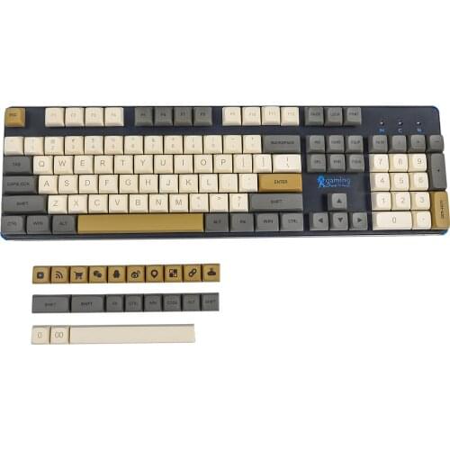 XDA Profile 125 Key ANSI PBT Dye Sub GK61 Keycaps For Mechanical Keyboard 104 96 84 87 68 64 61 GMMK Keychron GK61X GK64X GK68X