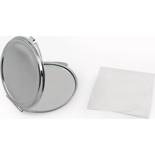 Compact mirror Kit-Pocket mirror blank-Two-sided Blank Compact Mirrors with Epoxy Resin Stickers-62mm