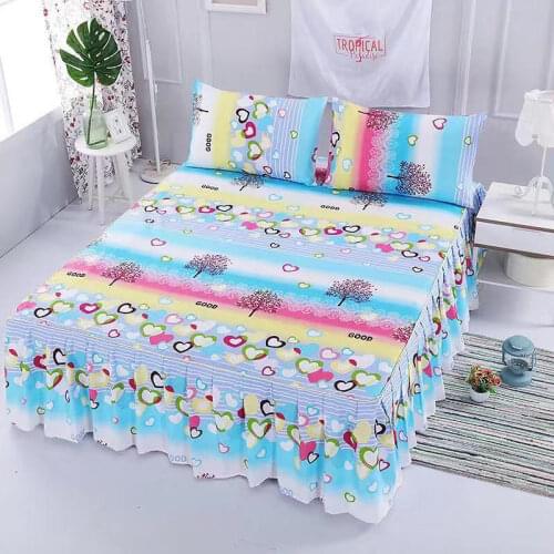 New 3 Piece Lace Bed Skirt Set Bedding Princess Bedding Bed Cover Bed Girl Bed Cover Full Queen King Size 2020 Winter