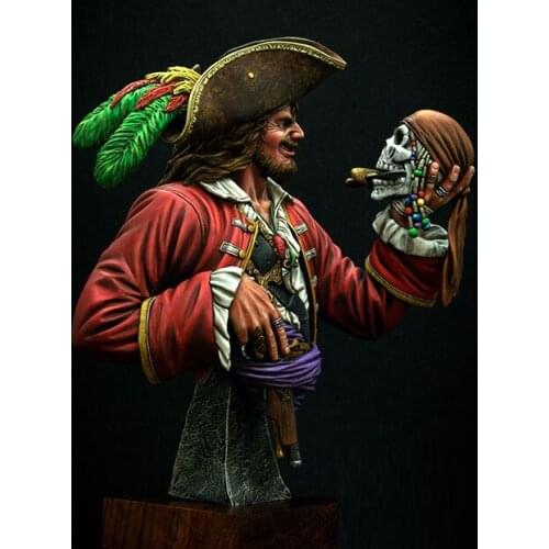 1/9 Scale Resin Bust Building Kit Pirates with skull 130mm