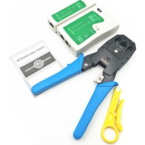 RJ45 RJ11 RJ12 CAT5 LAN Network Tool Kit Cable Tester Crimp Crimper Plier Cutter